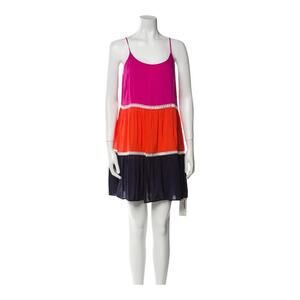 Tory Burch Colorblock Mini Tent Dress Scoop Neck Sleeveless‎ Women's Sz Small